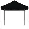 vidaXL Tente de réception pliable escamotable noir 410x279x315 cm