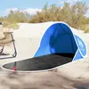 vidaXL Tente de plage bleu azuré escamotable imperméable