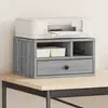 vidaXL Support d'imprimante sonoma gris 40x32x22,5cm bois d'ingénierie