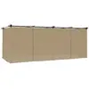 vidaXL Tonnelle avec rideaux taupe 6x3 m acier
