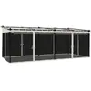 vidaXL Tonnelle avec parois en filet crème 6x3 m acier