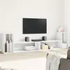 vidaXL Meubles TV 2 pcs blanc 100x30x50 cm bois d'ingénierie