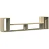 vidaXL Meubles TV 2 pcs chêne sonoma 100x30x50 cm bois d'ingénierie