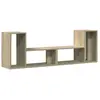 vidaXL Meubles TV 2 pcs chêne sonoma 75x30x50 cm bois d'ingénierie