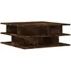 vidaXL Table basse chêne fumé 70x70x29 cm bois d'ingénierie