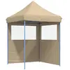 vidaXL Tente de réception pliable escamotable avec 2 parois latérales