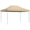 vidaXL Tente de réception pliable escamotable beige 440x292x315 cm