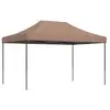 vidaXL Tente de réception pliable escamotable marron 440x292x315 cm