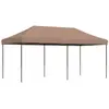 vidaXL Tente de réception pliable escamotable marron 580x292x315 cm