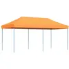 vidaXL Tente de réception pliable escamotable orange 580x292x315 cm