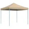 vidaXL Tente de réception pliable escamotable beige 292x292x315 cm