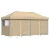 vidaXL Tente de réception pliable escamotable avec 4 parois latérales