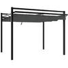 vidaXL Vidaxl Tonnelle Avec Toit Rétractable Anthracite 3x3 M Aluminium
