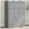 vidaXL Buffet sonoma gris 60x30x84 cm bois d'ingénierie