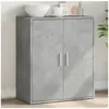vidaXL Buffet gris béton 60x31x70 cm bois d'ingénierie