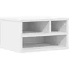 vidaXL Support d'imprimante blanc 40x32x22,5 cm bois d'ingénierie
