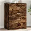 vidaXL Buffet chêne fumé 60x39x80 cm bois d'ingénierie
