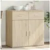 vidaXL Buffet chêne sonoma 79x38x80 cm bois d'ingénierie