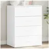 vidaXL Buffet blanc 60x39x80 cm bois d’ingénierie