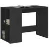 vidaXL Bureau noir 102x50x75 cm bois d'ingénierie