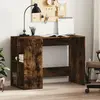 vidaXL Bureau chêne fumé 102x50x75 cm bois d'ingénierie