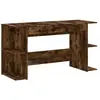 vidaXL Bureau chêne fumé 140x50x75 cm bois d'ingénierie