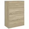 vidaXL Buffet chêne sonoma 60x31x84 cm bois d'ingénierie