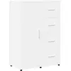 vidaXL Buffet blanc 60x31x84 cm bois d'ingénierie