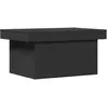 vidaXL Table basse noir 80x55x40 cm bois d'ingénierie
