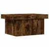 vidaXL Table basse chêne fumé 100x55x40 cm bois d'ingénierie