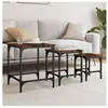 vidaXL Tables basses gigognes 3 pcs chêne fumé bois d'ingénierie