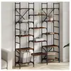 vidaXL Bibliothèque chêne fumé 127,5x28,5x172,5 cm bois d'ingénierie