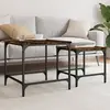 vidaXL Tables basses gigognes 2 pcs chêne fumé bois d'ingénierie