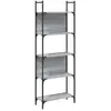 vidaXL Bibliothèque sonoma gris 155,5x24x166,5 cm bois d'ingénierie