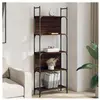 vidaXL Bibliothèque à 5 niveaux chêne marron 60,5x24x166,5 cm