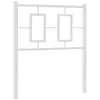 vidaXL Tête de lit métal blanc 75 cm
