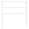 vidaXL Tête de lit métal blanc 100 cm