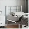 vidaXL Tête de lit métal blanc 75 cm