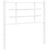 vidaXL Tête de lit métal blanc 100 cm