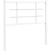 vidaXL Tête de lit métal blanc 100 cm