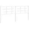 vidaXL Tête de lit métal blanc 180 cm
