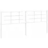 vidaXL Tête de lit métal blanc 193 cm