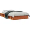 vidaXL Cadre de lit cire marron 90x200 cm bois de pin massif