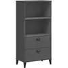vidaXL Bibliothèque VIKEN gris anthracite 60x35x123 cm bois ingénierie