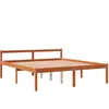 vidaXL Lit pour personne âgée cire marron 150x200cm bois de pin massif