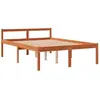 vidaXL Lit pour personne âgée cire marron 135x190cm bois de pin massif