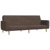 vidaXL Canapé-lit à 2 places taupe tissu