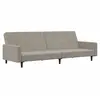 vidaXL Canapé-lit à 2 places gris clair velours