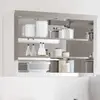 vidaXL Armoire murale de cuisine avec étagères acier inoxydable