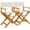 vidaXL Chaises de jardin pliables lot de 2 blanc crème tissu